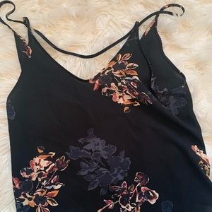 ASTR Floral Spaghetti Strap Blouse